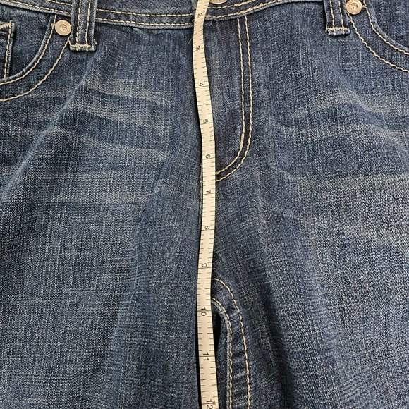 EUC Seven Blue jean shorts Size 14/15 - Picture 3 of 5